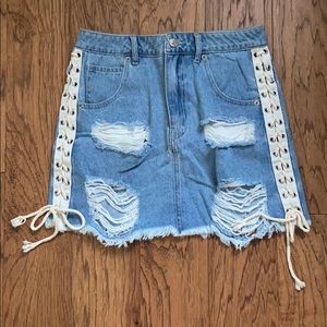 Denim Mini Skirt